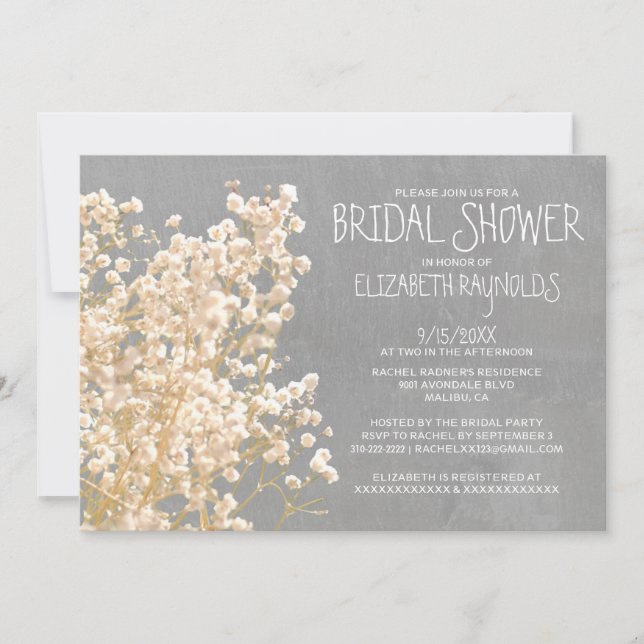 Convites Chás de panela da respiração do bebê (Frente)