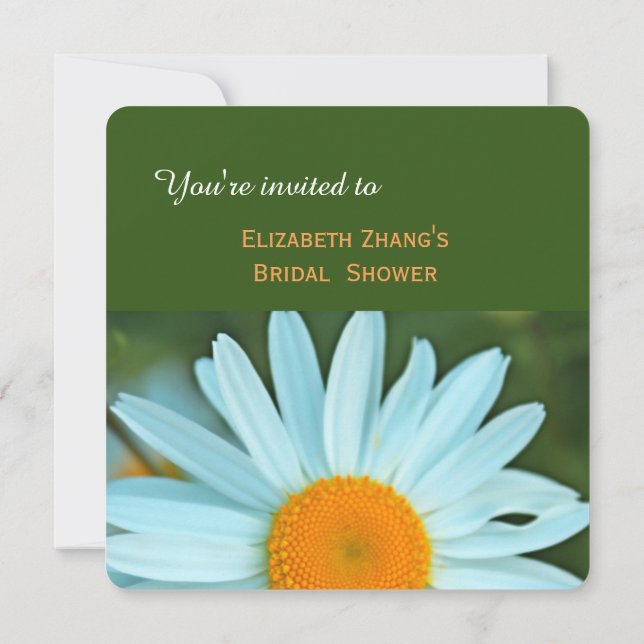 Convites chás de panela de flores brancas bonito e puras (Verso)