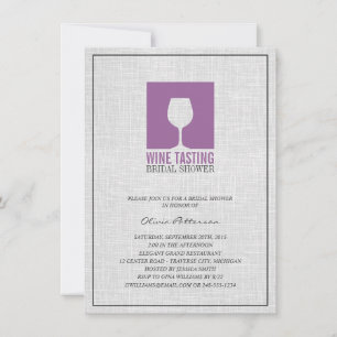Convites Chás de panela elegantes da degustação de vinho