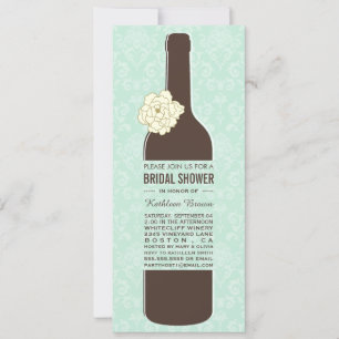 Convites Chás de panela elegantes do vinho do vintage
