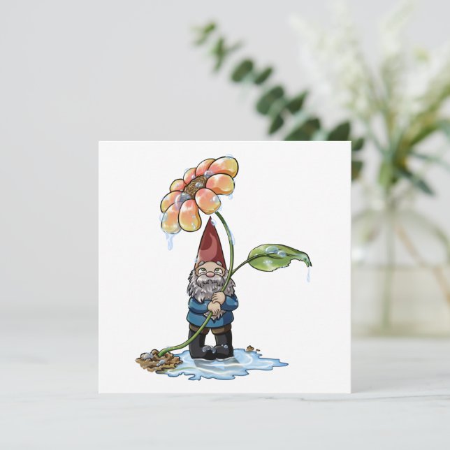 Convites Chás primavera (Em pé/Frente)