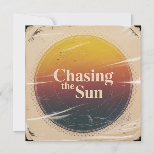 Convites Chasing The Sun (Frente)