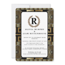 Chave Formal Clássica Grega da Coroa de Louros da