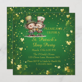 Convites Cheerful St. Patrick’s Day Party Invitation 