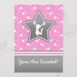 Convites Cheerleader Personalizado Entre as Estrelas