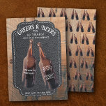 Convites Cheers and Beers 30th Beer Birthday Party<br><div class="desc">A watercolor beer bottle illustration design. A retro look beer themed design perfect for adult birthday parties. An ideal illustration for anyone who loves beer,  brewery themes,  BBQ's,  summer parties and beer alcohol drinks.</div>