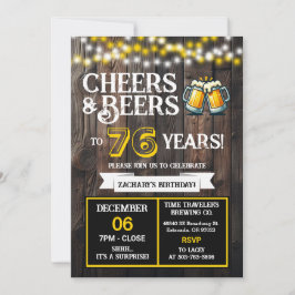 Convites Cheers and Beers to 76 Years Surprise Brewery