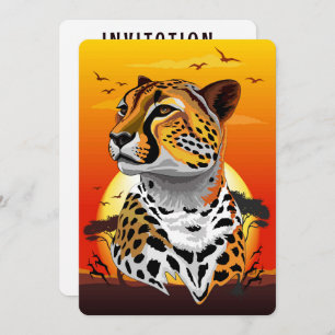 Convites Cheetah African Feline Wild Animal