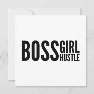 Convites Chefe Hustle, chefe, moça de capacitação, g
