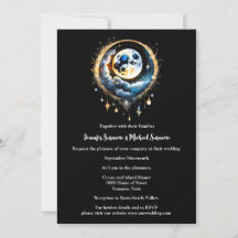 Cheio lua estrelada céu celestial