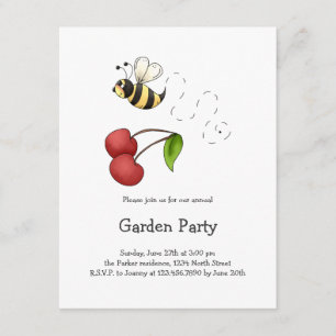 Convites Cherries - Bee e Cherries