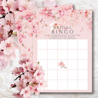 Cherry Blossom Delight Chá de panela Bingo Game