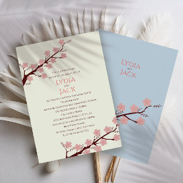 Convites Cherry Blossom Themed Weditation