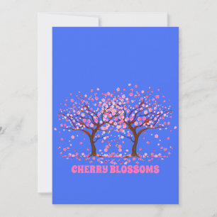 Convites Cherry Blossomo Pink Neve Globo
