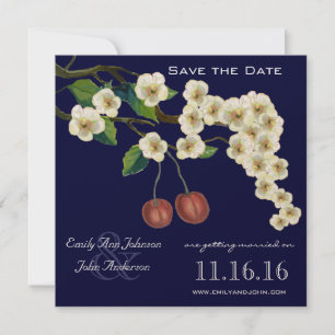 Convites Cherry Blossoms Branch Save the Date