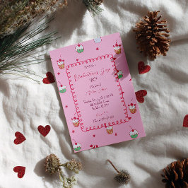 Convites Cherry Cupcakes & Love Hearts – Valentine Dessert