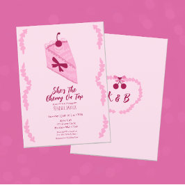 Convites Cherry no Chá de panela da Diversão Superior