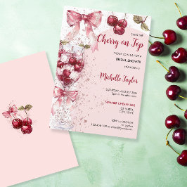 Convites Cherry no Chá de panela de Verão da Arca do Arco S