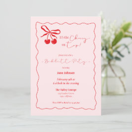Convites Cherry On Top Bachelorette Party invitation