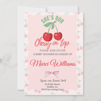 Convites Cherry On Top Invitation