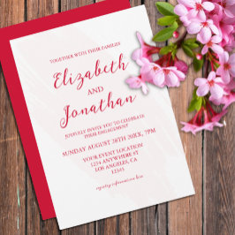 Convites Cherry Red Engagement Party