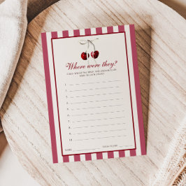 Convites Cherry Strike Chá de panela Onde Eles Estavam