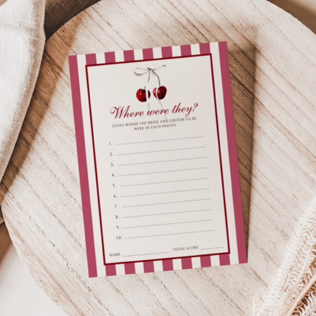 Convites Cherry Strike Chá de panela Onde Eles Estavam (Criador carregado)