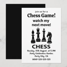 Convites Chess Assista Meu Próximo Chess