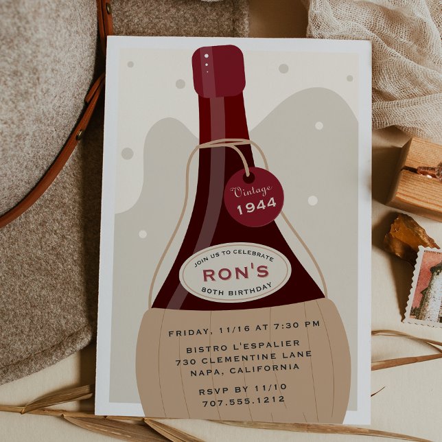 Convites Chianti Classico | Aniversário do Marco do Vinho I (Criador carregado)