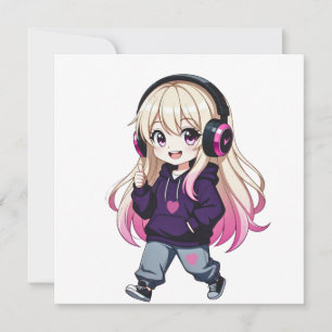 Convites Chibi Engraçado