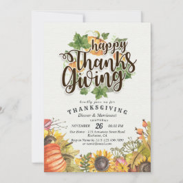 Convites Chic Autumn Mapees Deixa o Partido do Janto de Açã