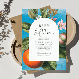 Convites Chic Baby in Bloom    Arquivo Chá de Bebê
