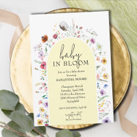 Chic Baby in Bloom Yellow Chá de fraldas