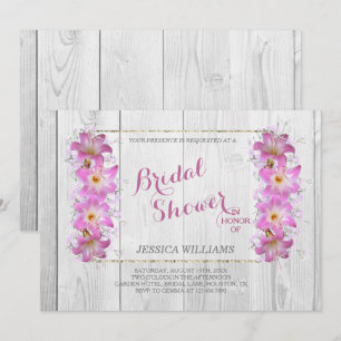 Convites Chic Belladonna Floral Chá de Noiva