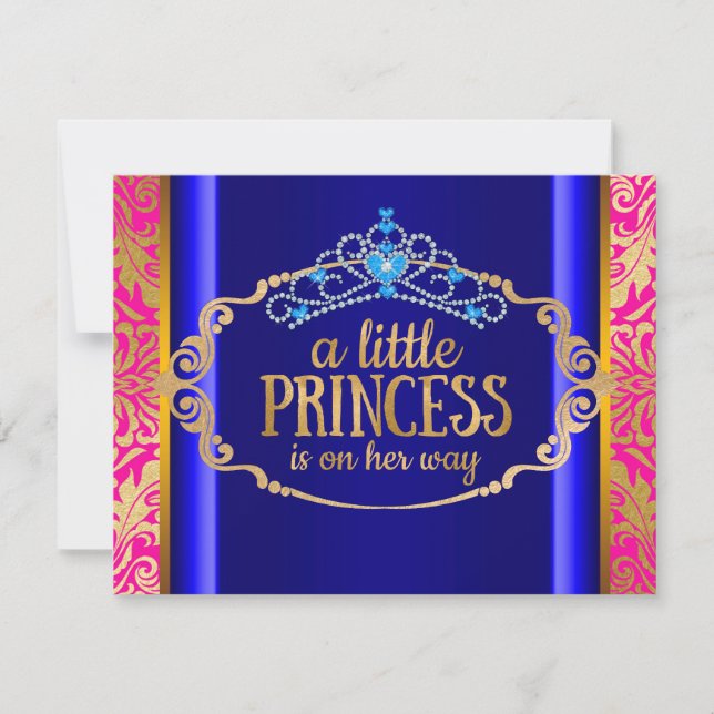 Convites Chic Boêmio Princesa Indiana Baby Shower (Frente)
