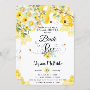 Convites Chic Bride para Chá de panela Floral Amarelo de Be