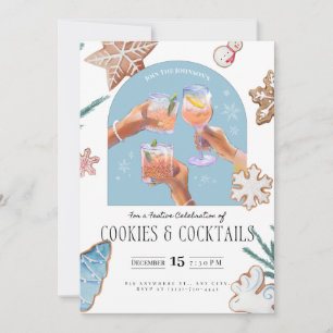 Convites Chic Christmas "Cookies & Cocktails" Soiree