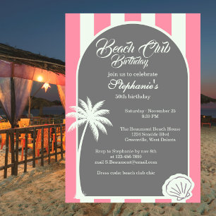 Convites Chic Clube de Praia de Faixa Costeira 50º Aniversá