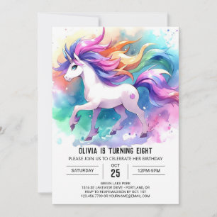 Convites Chic Digital Horse Birthday