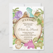 Chic Dinossauros Rapariga Chá de fraldas Verde Che