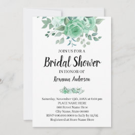 Convites Chic do País do Chá de panela Verde