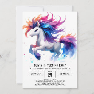 Convites Chic Editable Horse Birthday