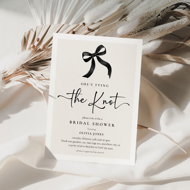 Convites Chic Ela é Casando Chá de panela Arco Negro (Criador carregado)