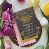 Chic Elegant 50th Wedding Anniversary Celebration