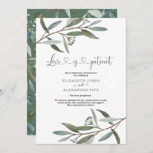 Convites Chic Eucalyptus Greenery Love é Casamento do Pacie