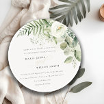 Convites Chic Fern Eucalyptus Greenery Foliage Vow Renovaçã<br><div class="desc">Se precisar de mais alguma personalização,  por favor,  sinta-se à vontade para me enviar uma mensagem em yellowfebstudio@gmail.com.</div>