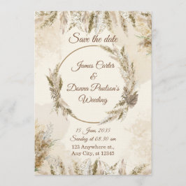 Convites Chic Floral Wedding Invitation – Modern card
