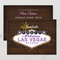Chic Las Vegas - Sinal de Festa de solteira Convit