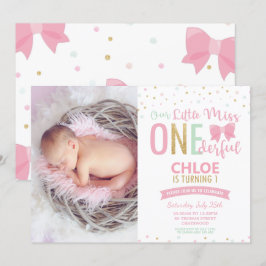 Convites Chic Little Miss ONE - Foto dos Arcos do primeiro