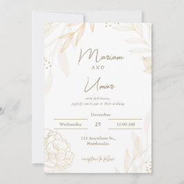 Convites Chic Minimal Wedding Invitation – Editable Templat